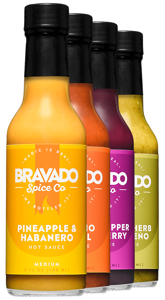 Bravado Hot Sauce Set - Featuring Serrano & Basil Hot Sauce