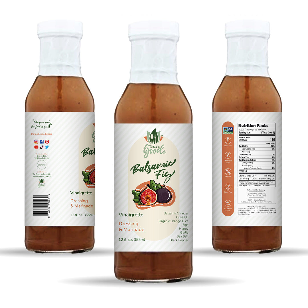 Balsamic Fig Salad Dressing Marinade & Vinaigrette 12oz