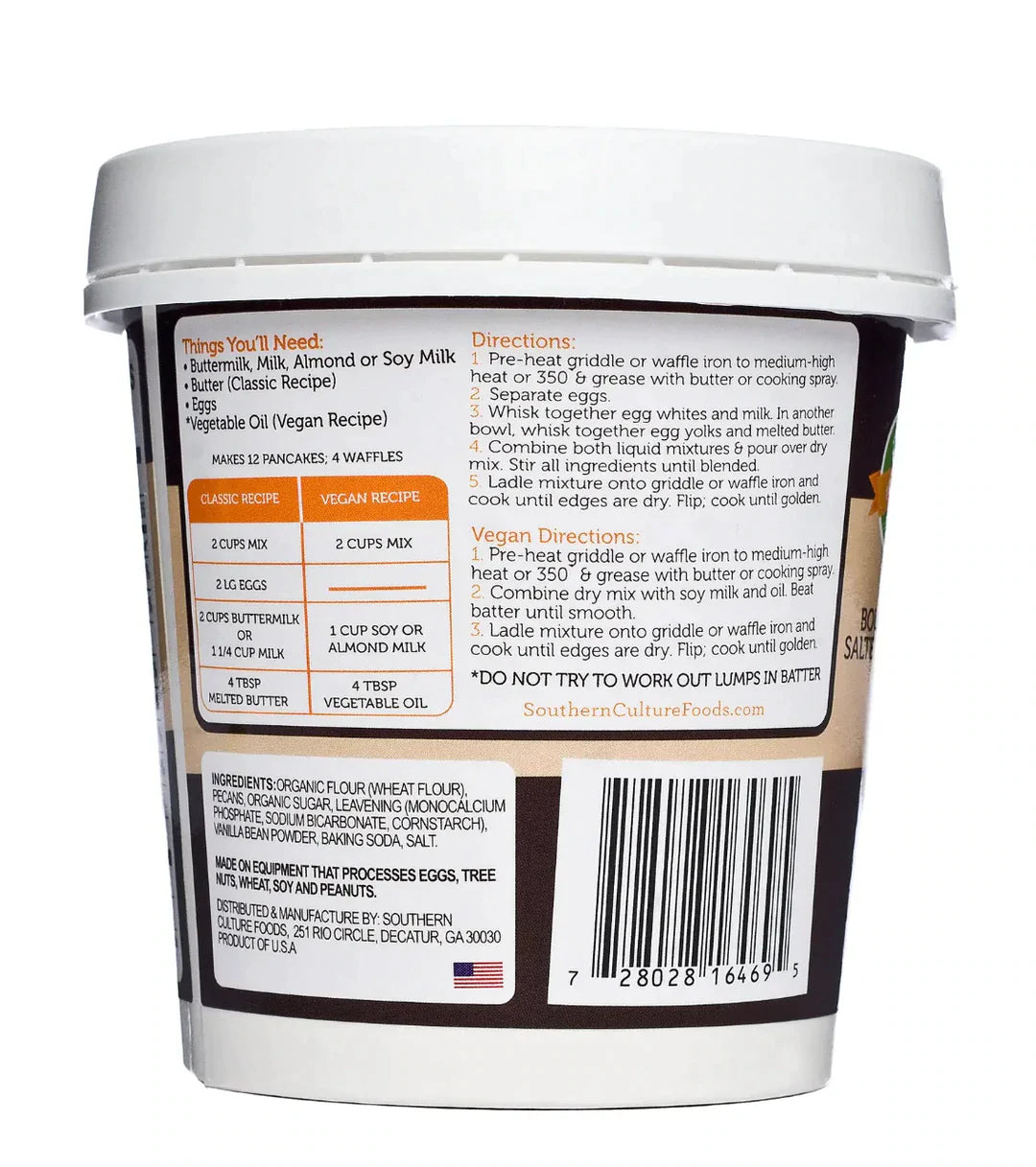 Bourbon Salted Pecan Pancake & Waffle Mix