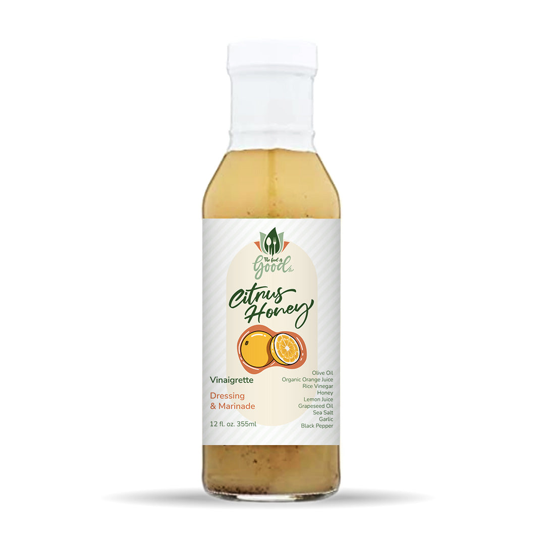 Vinaigrette et marinade pour salade au miel et aux agrumes 12 oz