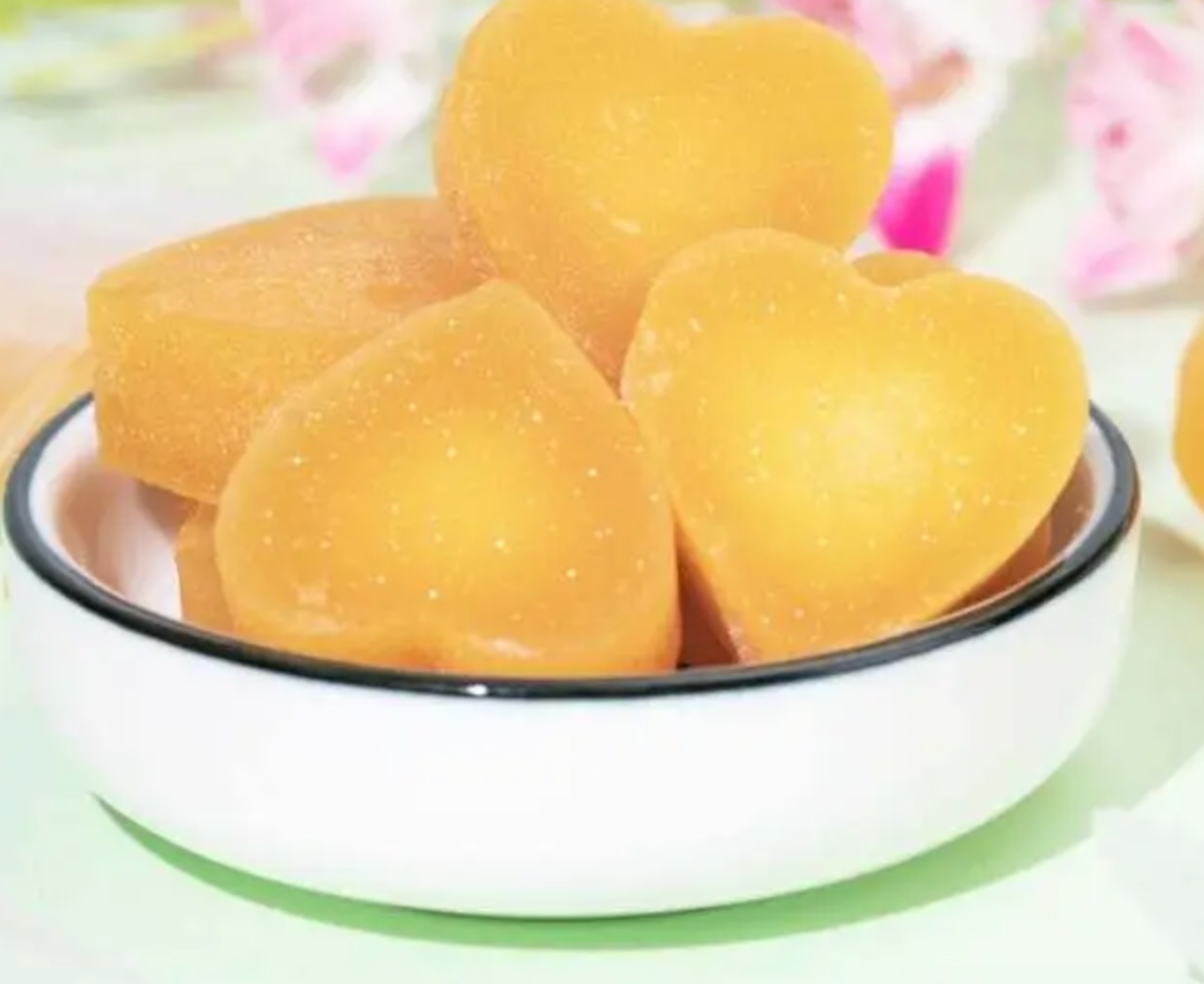 Cubos de corazón de azúcar y miel (paquete de 6)