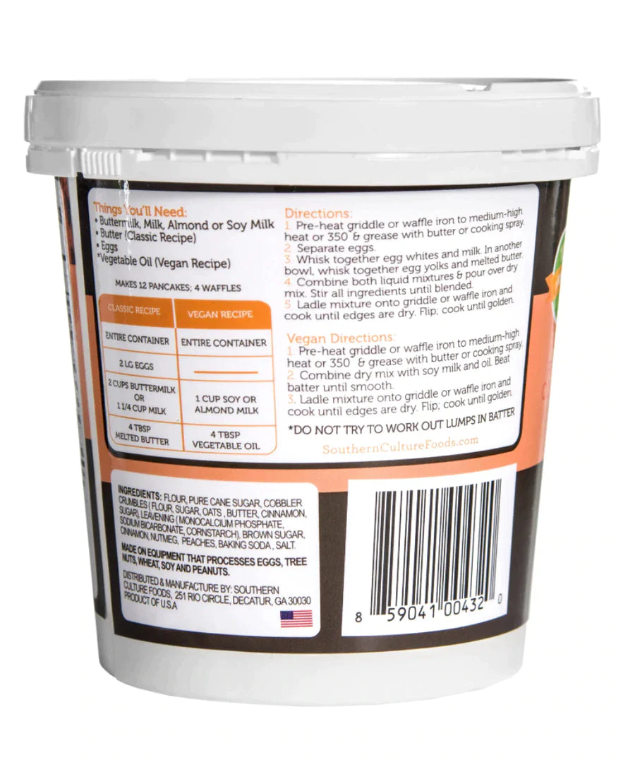 Peach Cobbler Pancake & Waffle Mix