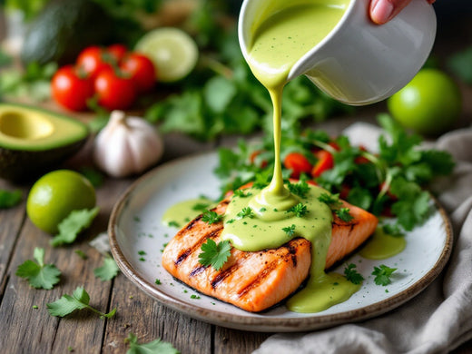 Creamy Avocado Herb Drizzle