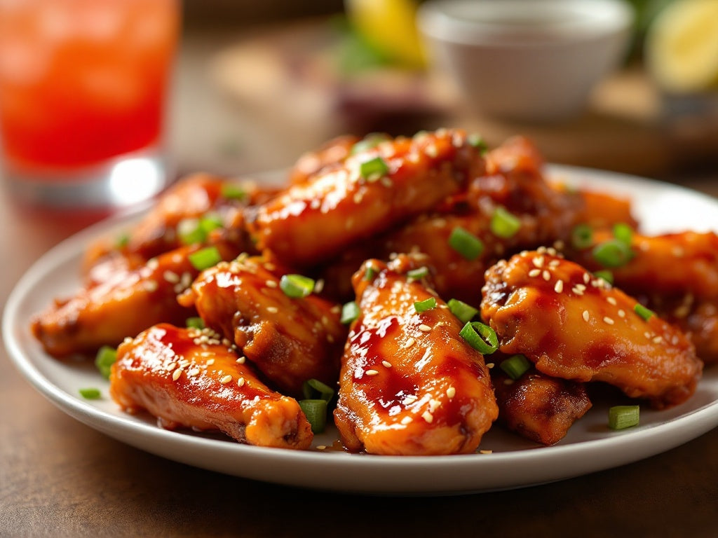 Spicy Honey Glazed Chicken Wings