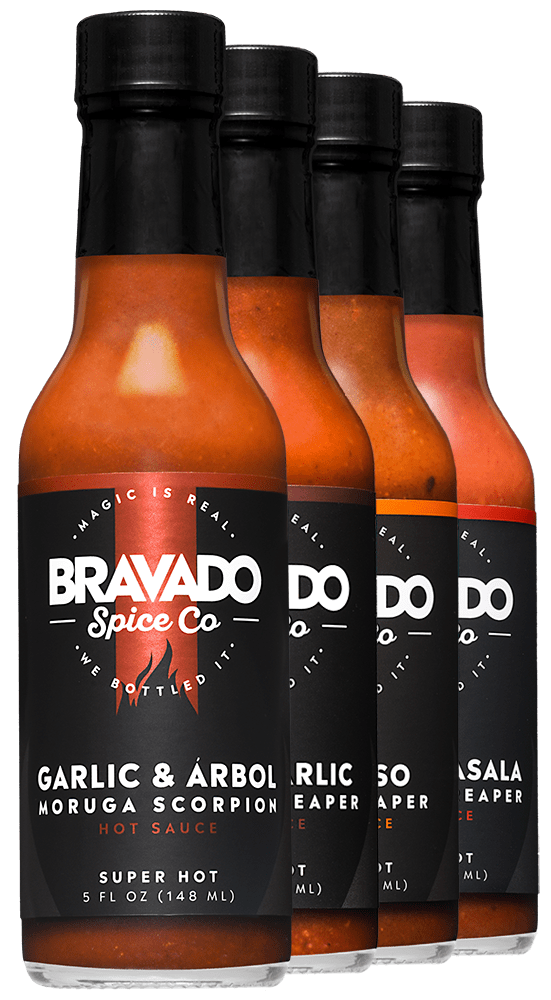 Bravado Super Hot Set - Featuring Garlic &amp; Árbol Moruga Scorpion Hot Sauce