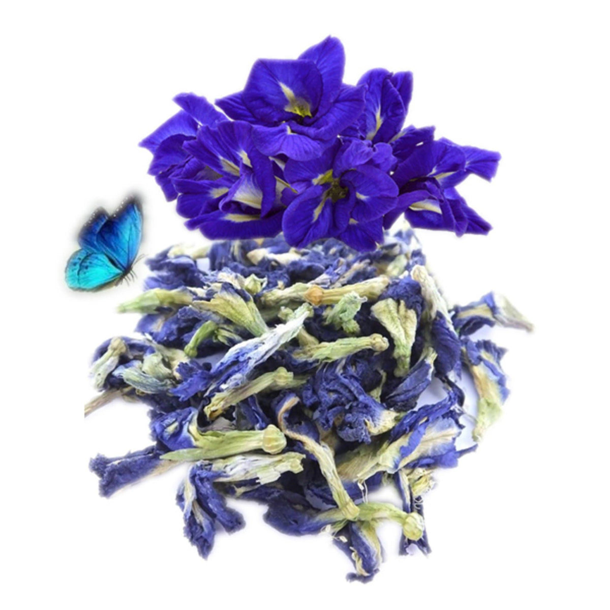 Blue Butterfly Pea Inclusions Flowers &amp; Petals