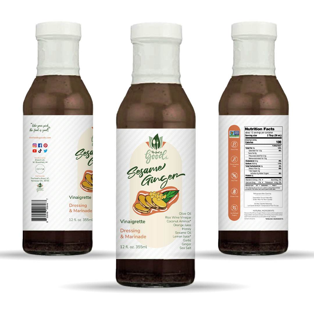 Sesame Ginger Salad Dressing &amp; Marinade 12oz