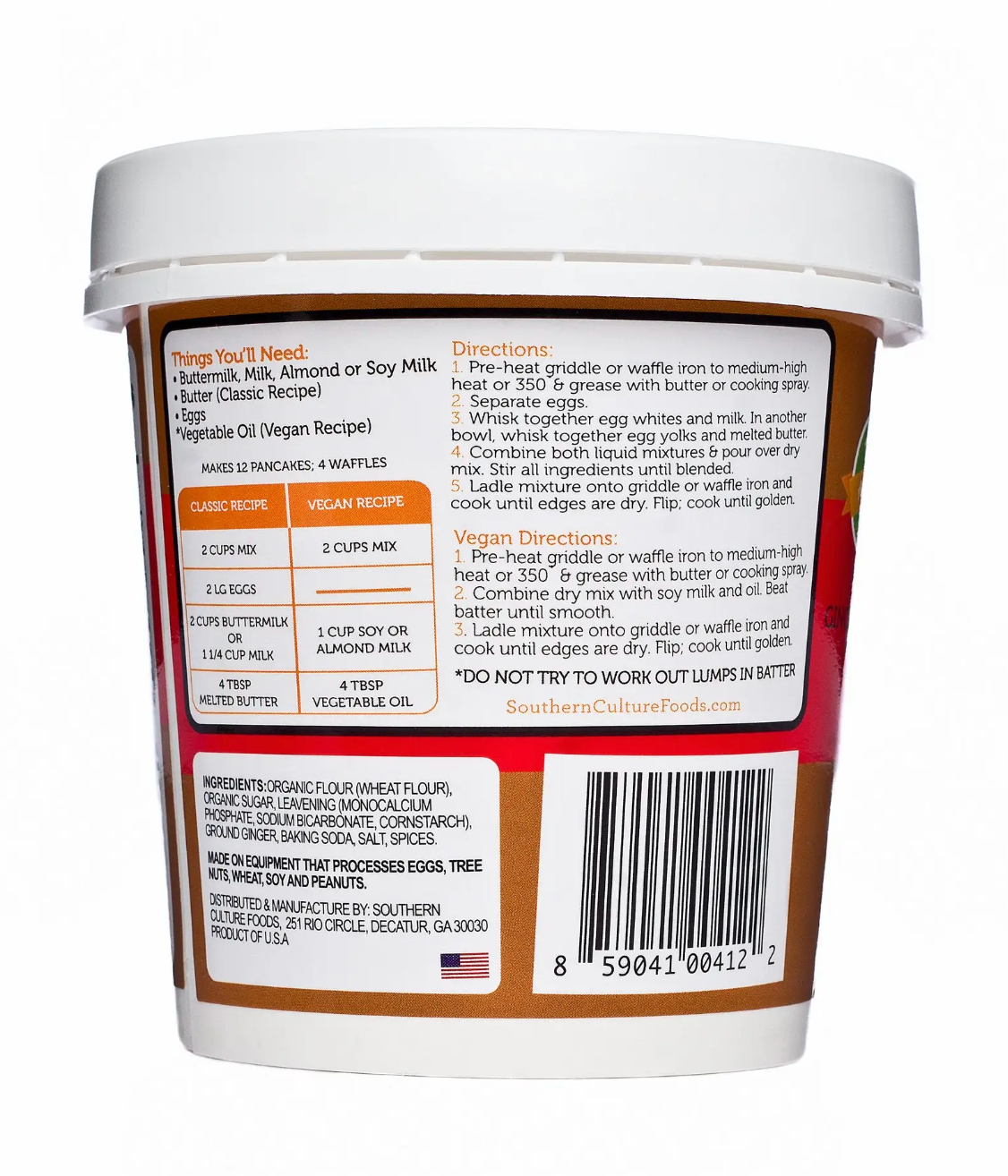 Gingerbread Pancake &amp; Waffle Mix