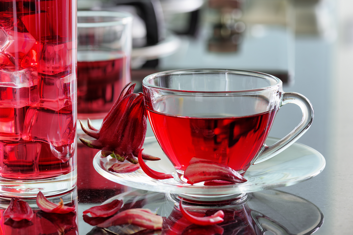 Paquete de bolas de té de flores saludables de hibisco, jazmín y crisantemo dorado