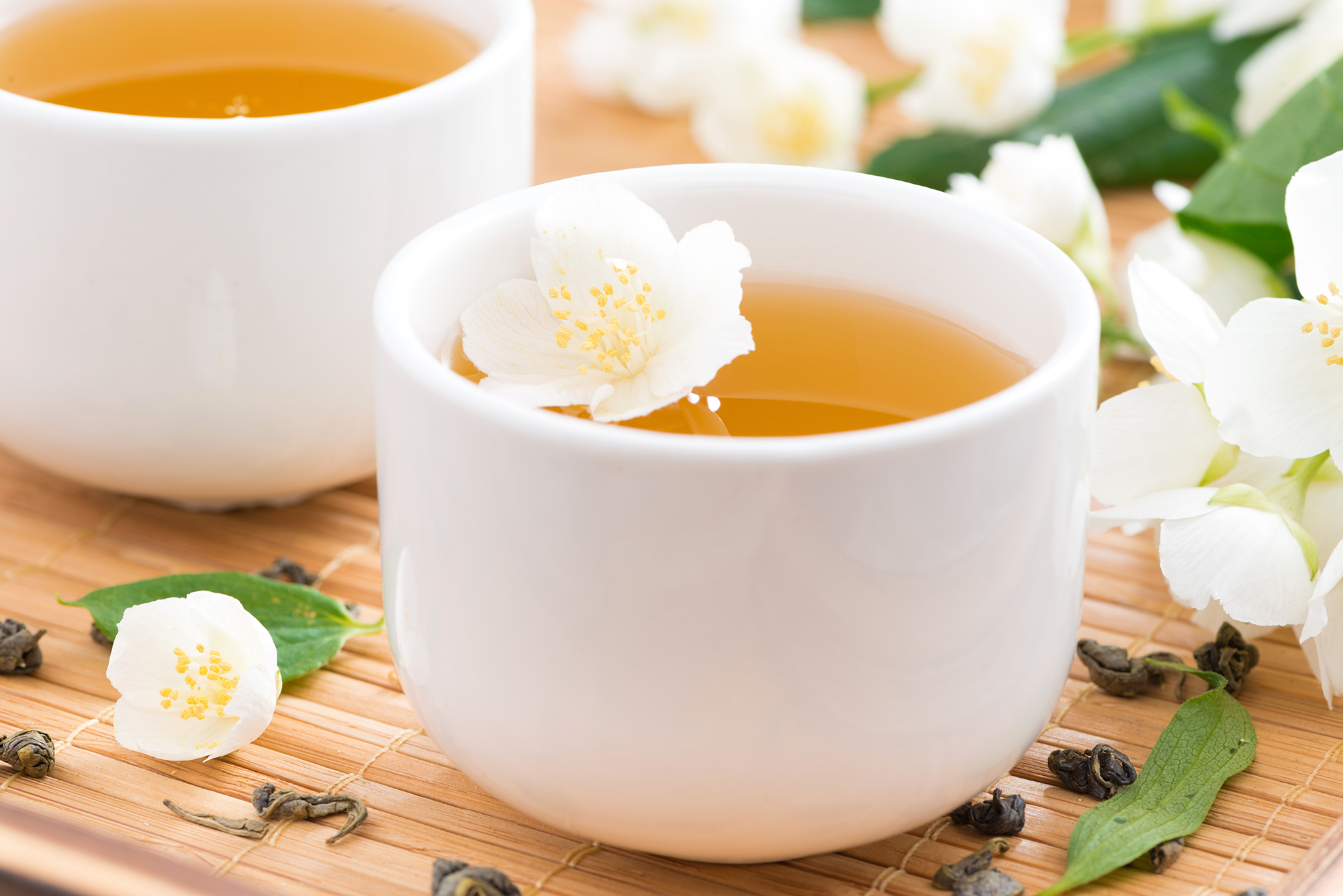 Paquete de bolas de té de flores saludables de jazmín, hibisco y capullos de rosa