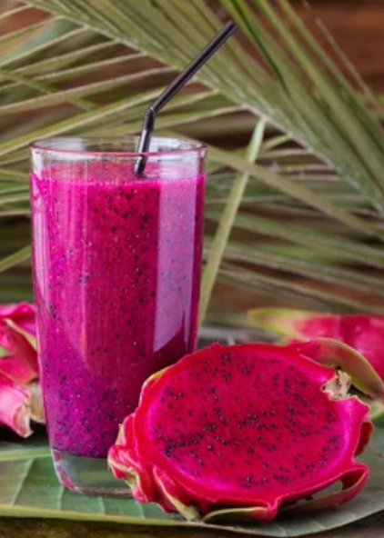 Té helado de fruta del dragón tropical